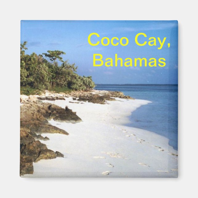 Íman Imagem de Coco Cay Bahamas (Frente)