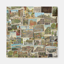 Imagem de colagem com cartão postal de Nova Orlean