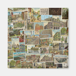 Íman Imagem de colagem com cartão postal de Nova Orlean