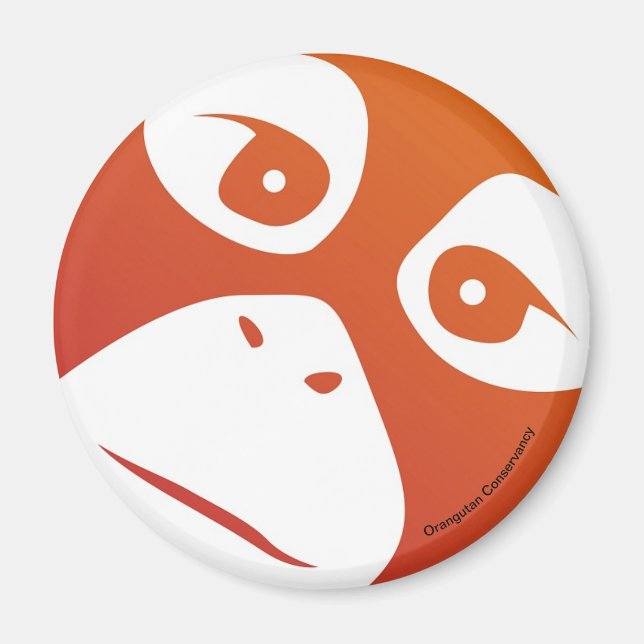 Íman Imagem de Conservância Orangutan (Frente)