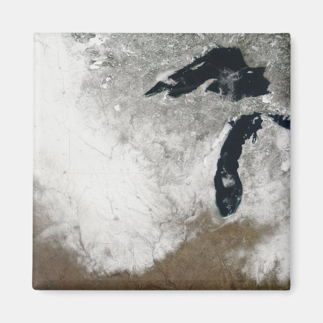 Íman Imagem de cor verdadeira da neve (Frente)