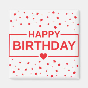 Íman Imagem de corações de feliz aniversário