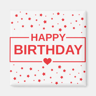 Íman Imagem de corações de feliz aniversário