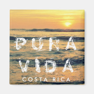 Íman Imagem de Costa Rica Pura Vida Sunset Souvenir