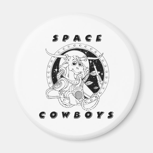 Íman Imagem de Cowboys do Espaço (Frente)
