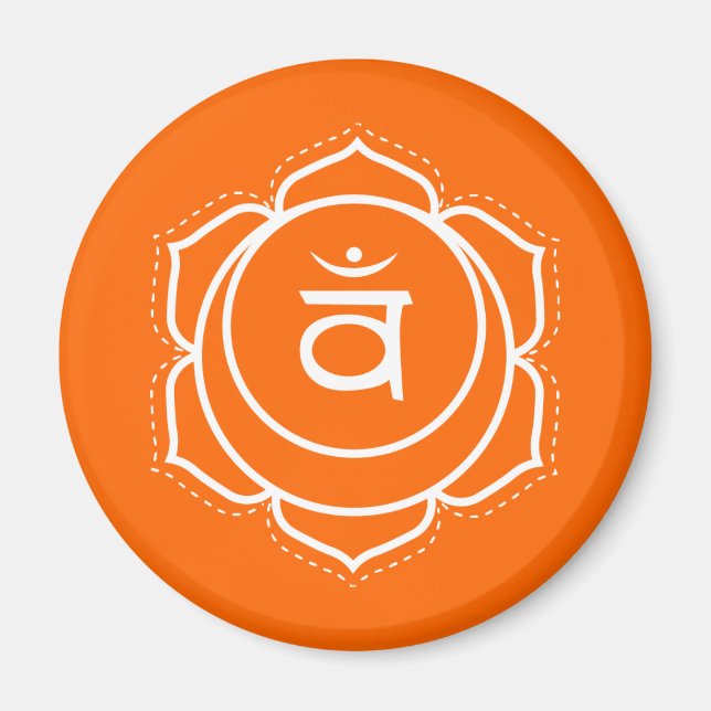 Íman Imagem de Creative Flow Laranja Sacral (Frente)