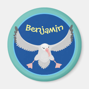 Íman Imagem de desenho animado de aves voadoras de alba