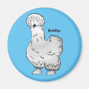 Íman Imagem de desenho animado de frango Silkie