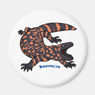 Íman Imagem de desenho animado de lagarto monstro de gi