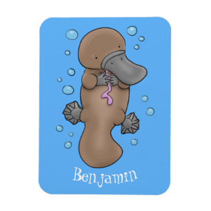 Íman Imagem de desenho animado de platypus de bebê fel