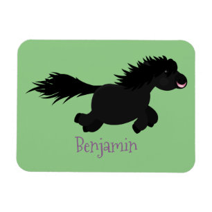 Íman Imagem de desenho animado de pônei Shetland em ci