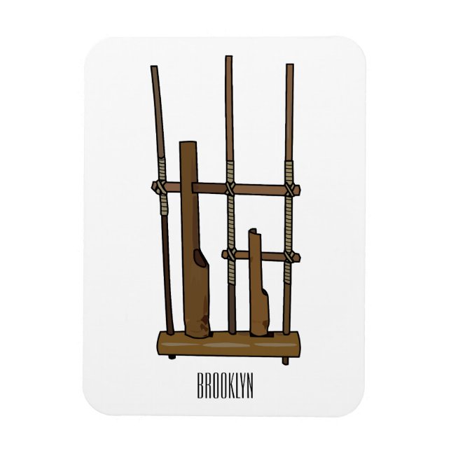 Íman Imagem de desenhos angklung (Vertical)
