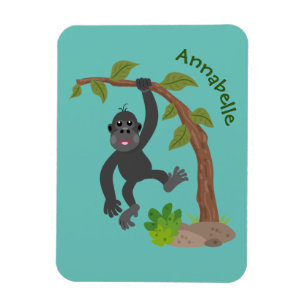 Íman Imagem de desenhos animados de gorila, um bebê fe
