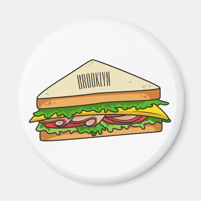 Íman Imagem de desenhos em Sandwich (Frente)