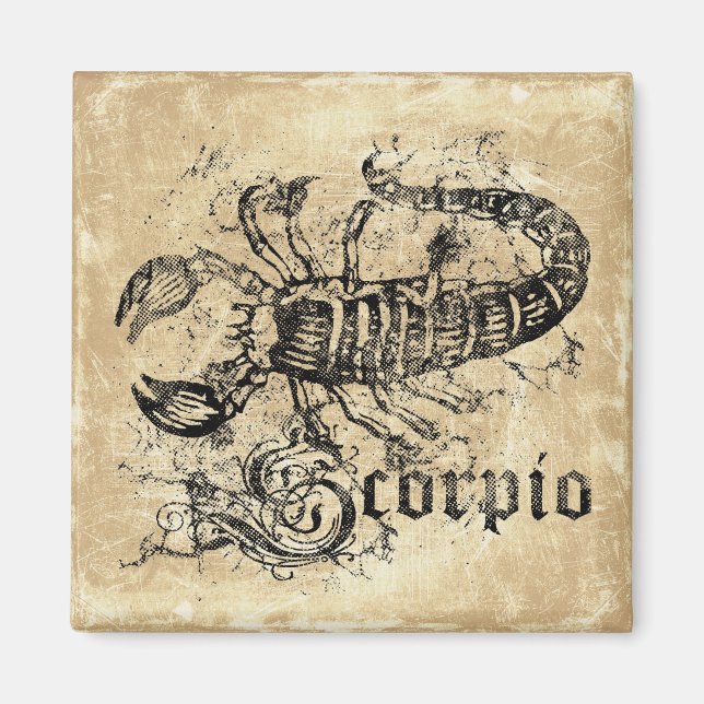 Íman Imagem de Escorpião Zodiac (Frente)