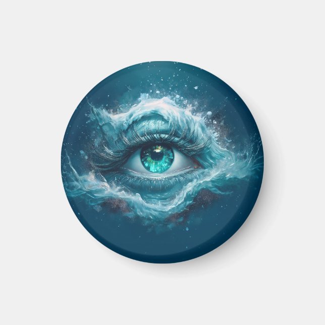 Íman Imagem de Fantasia - Olhos Azuis Antigos (Frente)