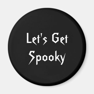 Íman Imagem de Festa de Halloween Preto e Branco
