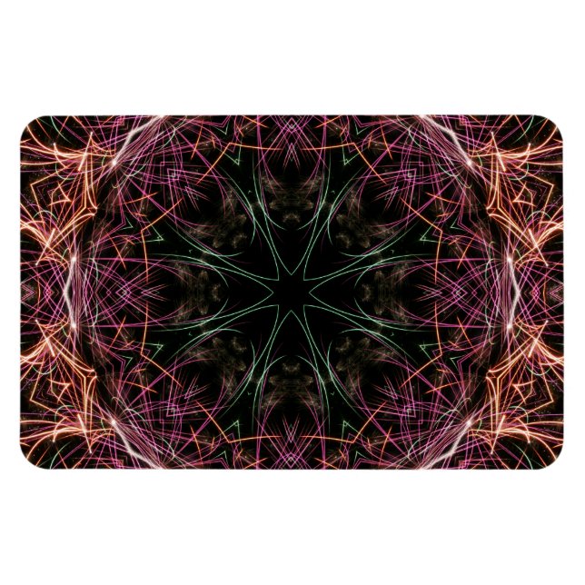 Íman Imagem de Flexi Premium do Caleidoscópio Colorido (Horizontal)