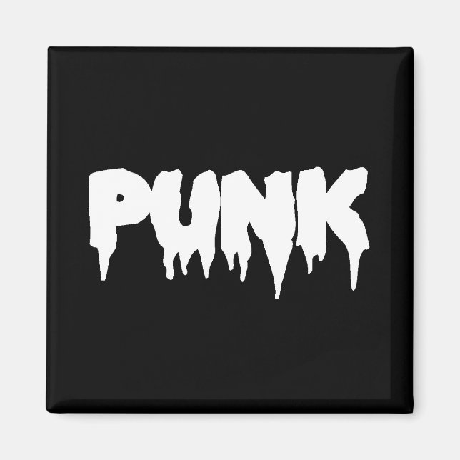 Íman Imagem de fonte de unidade "Punk" preta (Frente)