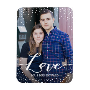 Íman Imagem de Foto de Casamento de Amor Personalizado