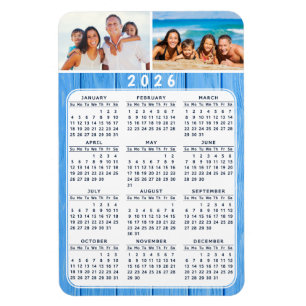 Íman Imagem de Foto do Calendário 2026 para o Azul de F