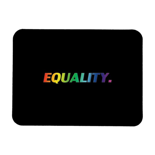 Íman Imagem de Foto Flexível Preta do Orgulho "Igualdad (Horizontal)