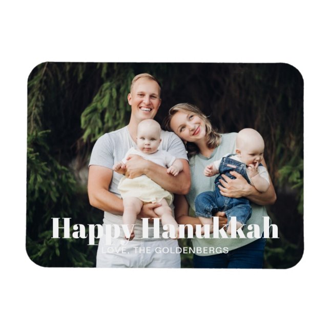 Íman Imagem de foto moderna personalizada com texto Han (Horizontal)