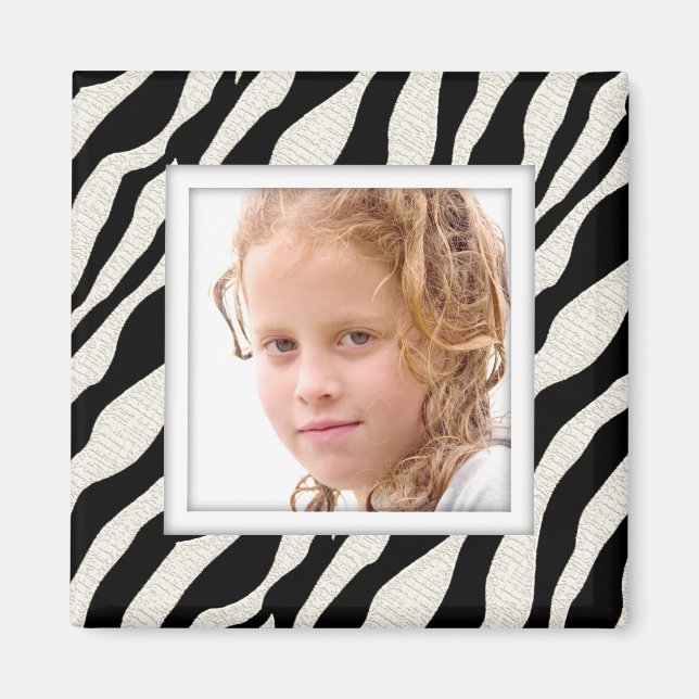 Íman Imagem de Impressão de Frame Zebra de Foto Persona (Frente)