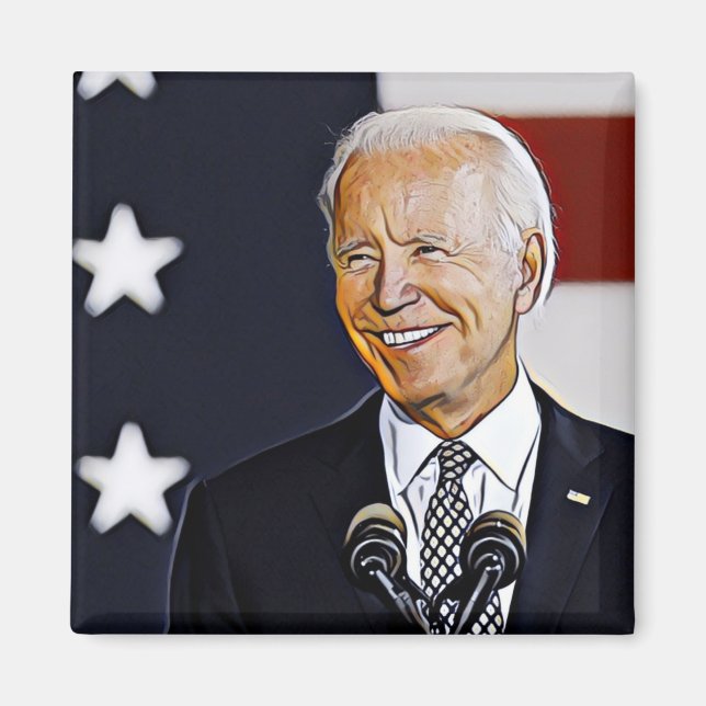 Íman Imagem de Joe Biden Art (Frente)