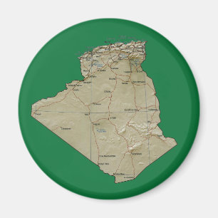 Íman Imagem de Mapa da Argélia