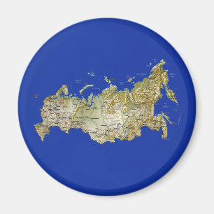 Íman Imagem de Mapa da Rússia
