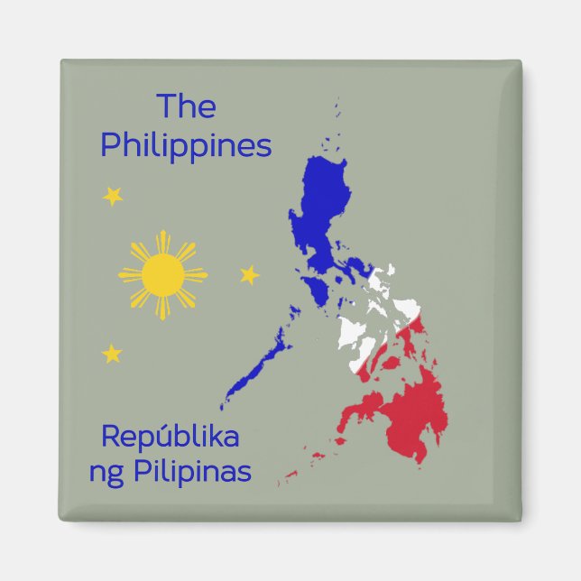 Íman Imagem de Mapa das Filipinas (Frente)