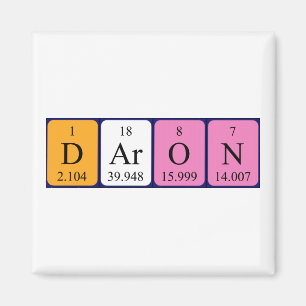 Íman Imagem de mesa periódica Daron