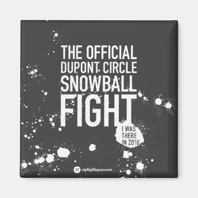 Íman Imagem de Neve Preta (Frente)