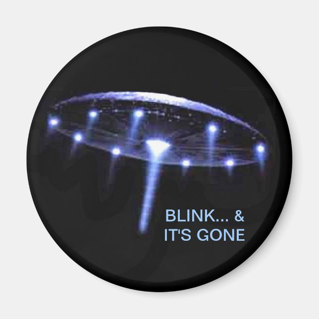 Íman Imagem de OVNI, Para Cima, Para Cima e para Fora (Frente)