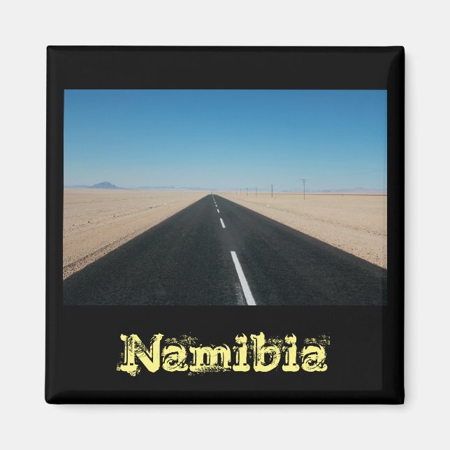 Íman Imagem de Paisagem do Parque Rodoviário da Namíbia (Frente)