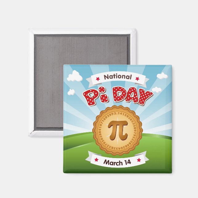 Íman Imagem de Pi Day (Front/Back)