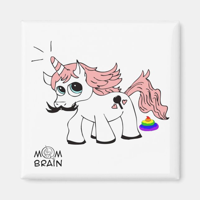 Íman Imagem de Poop Patticorn (Frente)