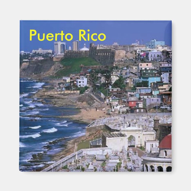 Íman Imagem de Porto Rico (Frente)