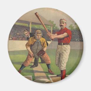 Íman Imagem de Poster de Baseball Vintage