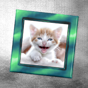 Íman Imagem de Quadro de Fotos Verde do Mar