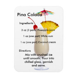 Íman Imagem de Receita de Pina Colada