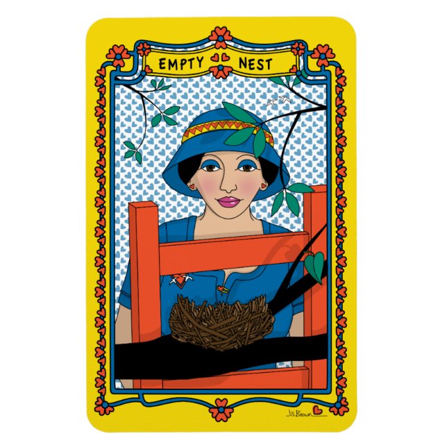 Íman Imagem de Refrigerador Nest_B_4x6 vazia (Vertical)