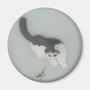 Íman Imagem de seda chinesa do gato