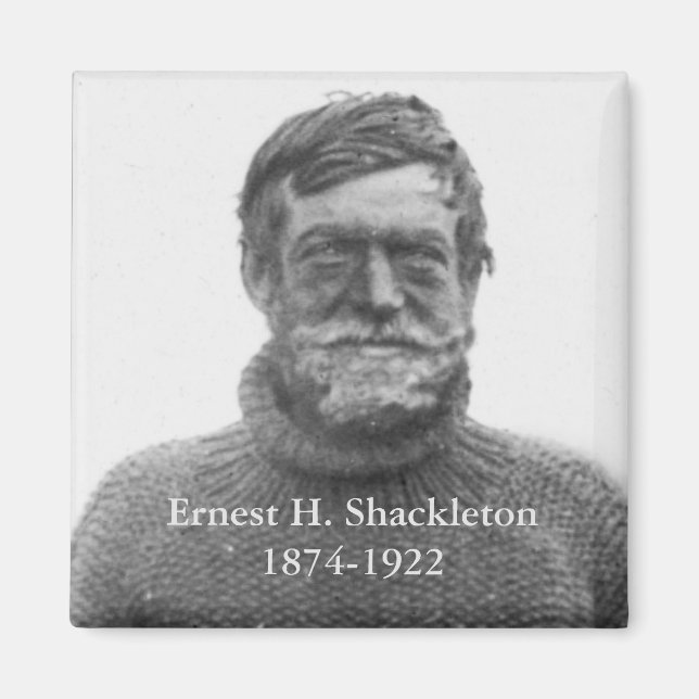 Íman Imagem de Shackleton no Nimrod Antártico 1909 (Frente)