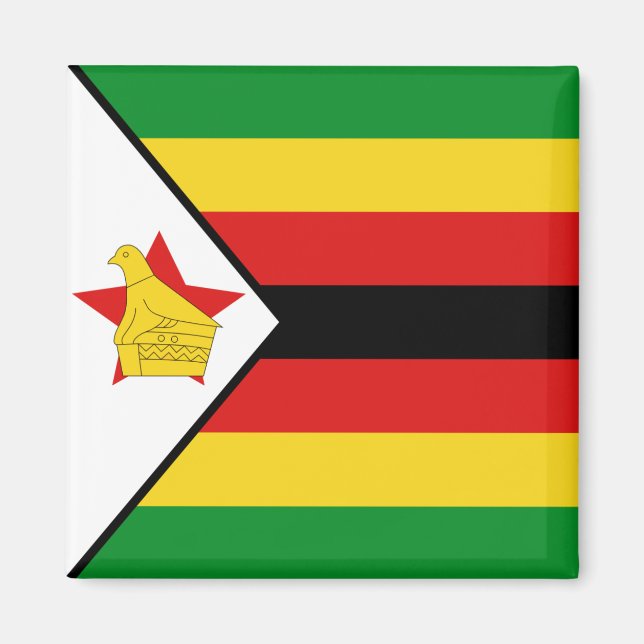 Íman Imagem de Sinalizador do Zimbabué (Frente)