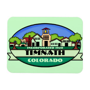 Íman Imagem de souvenir de pequena cidade do Timnath Co