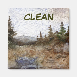 Íman Imagem de Status do Dish Washer