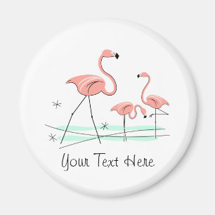 Íman Imagem de texto Flamingo Trio 2