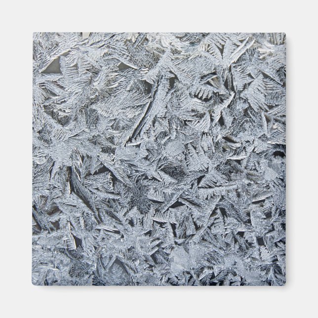 Íman Imagem de Textura de Cristais de Gelado (Frente)